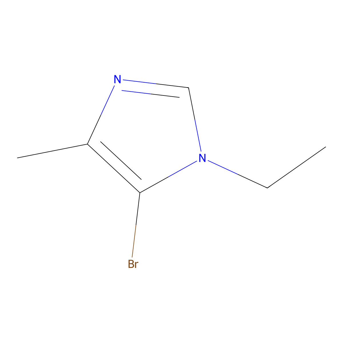 5-bromo-1-ethyl-4-methyl-1H-imidazole molecular structure, CAS 1856030-55-1