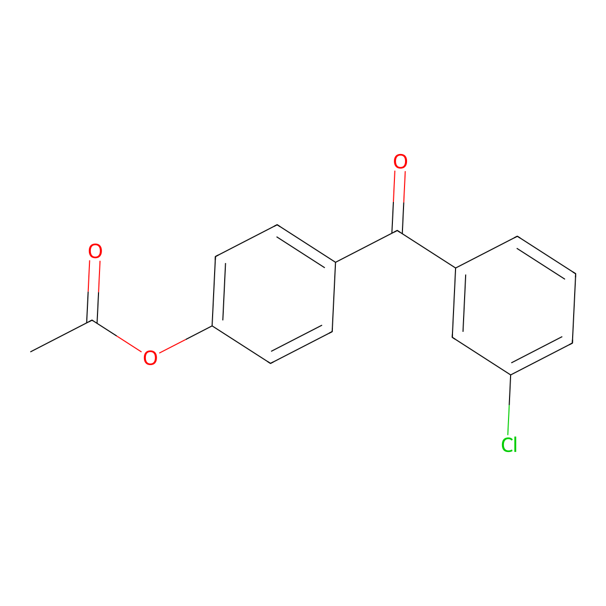 4-Acetoxy-3'-chlorobenzophenone molecular structure, CAS 185606-02-4
