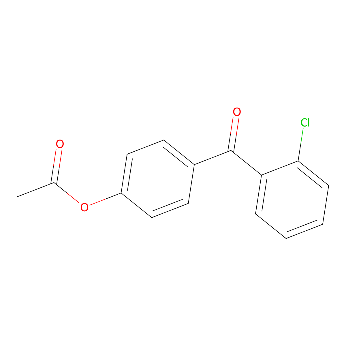 4-Acetoxy-2'-chlorobenzophenone molecular structure, CAS 185606-03-5