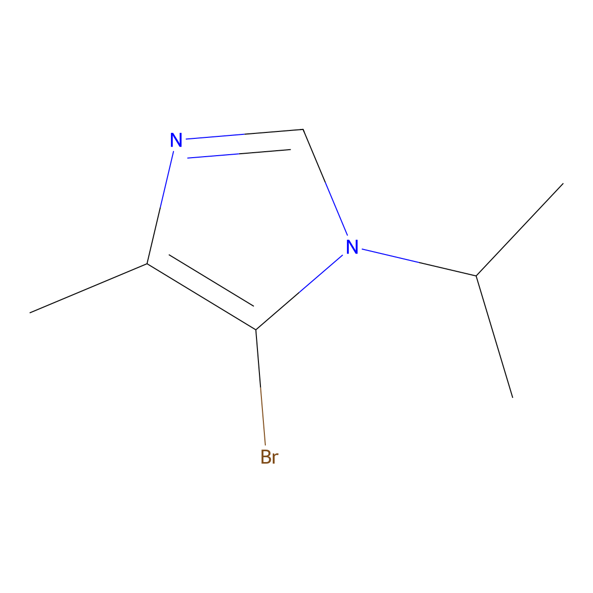 5-bromo-1-isopropyl-4-methyl-1H-imidazole molecular structure, CAS 1856063-70-1