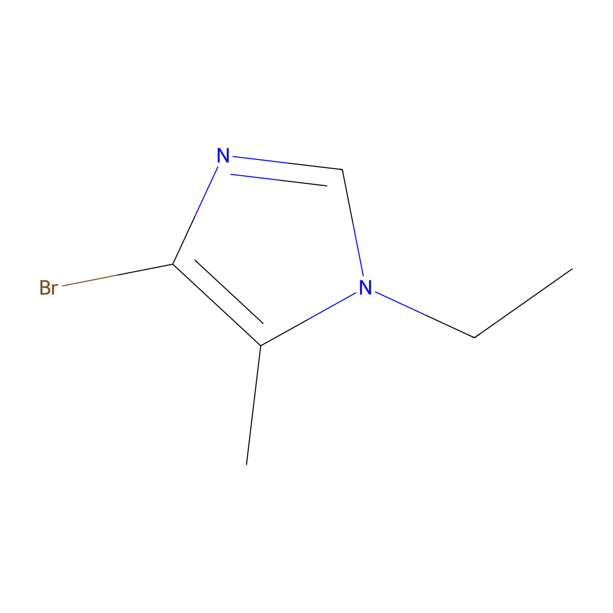 4-bromo-1-ethyl-5-methyl-1H-imidazole molecular structure, CAS 1856095-91-4