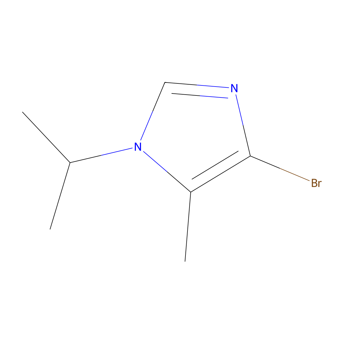 4-bromo-1-isopropyl-5-methyl-1H-imidazole molecular structure, CAS 1856100-87-2