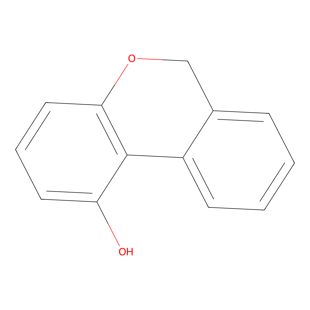6H-Benzo[c]chromen-1-ol molecular structure, CAS 185613-45-0