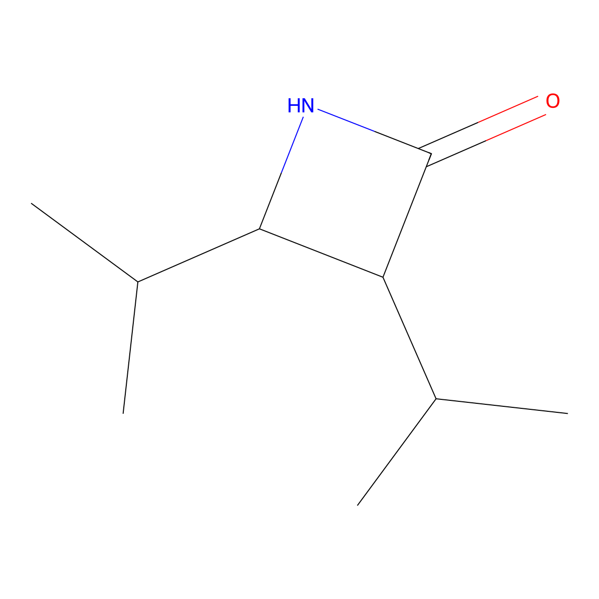 3,4-Bis(propan-2-yl)azetidin-2-one molecular structure, CAS 1856133-57-7
