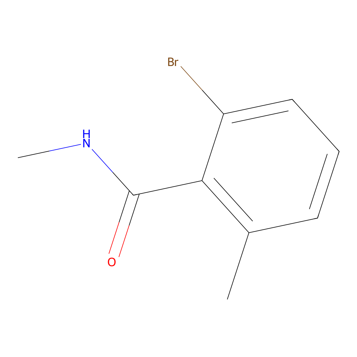 2-Bromo-N,6-dimethylbenzamide molecular structure, CAS 1856138-98-1