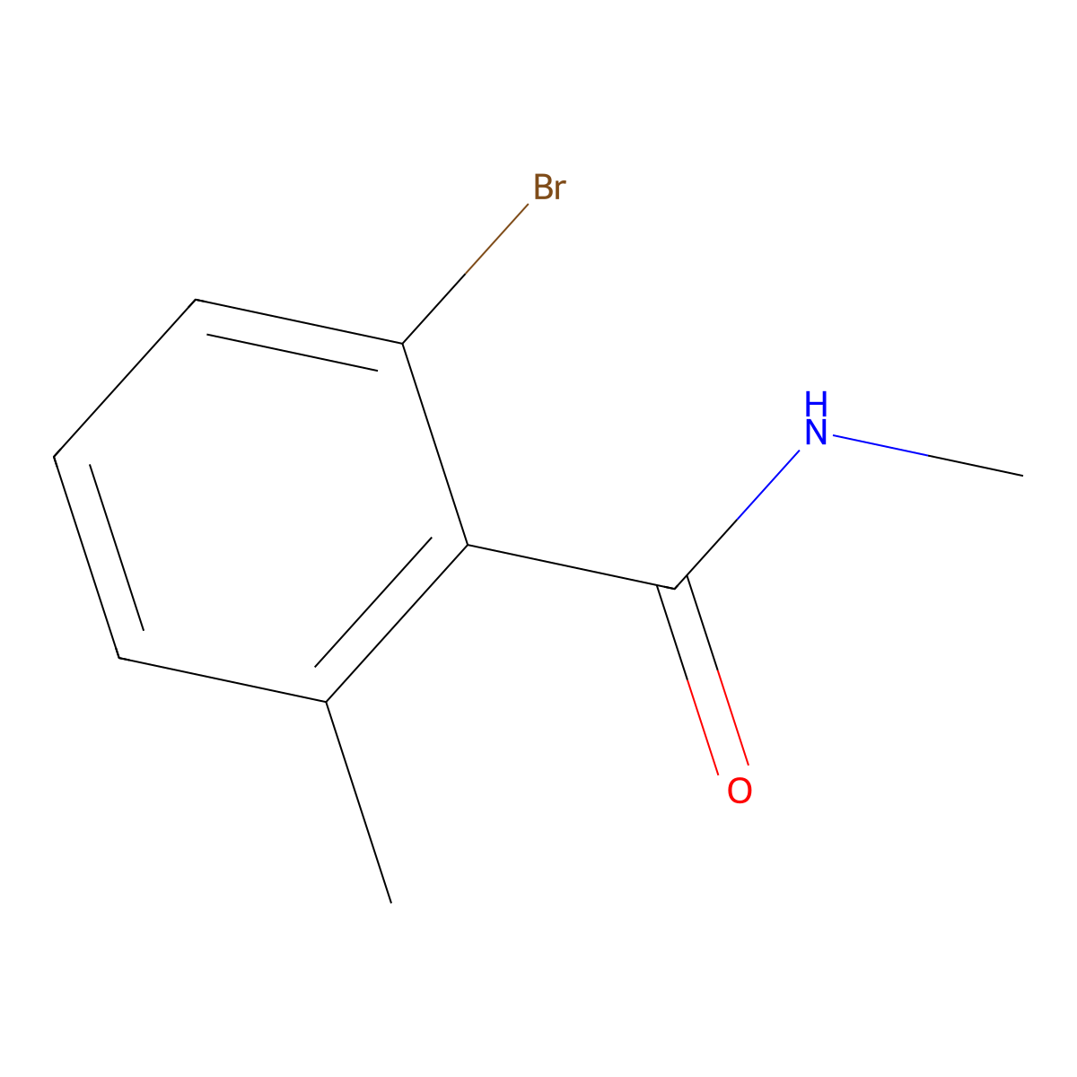 2-Bromo-N,6-dimethylbenzamide molecular structure, CAS 1856138-98-1
