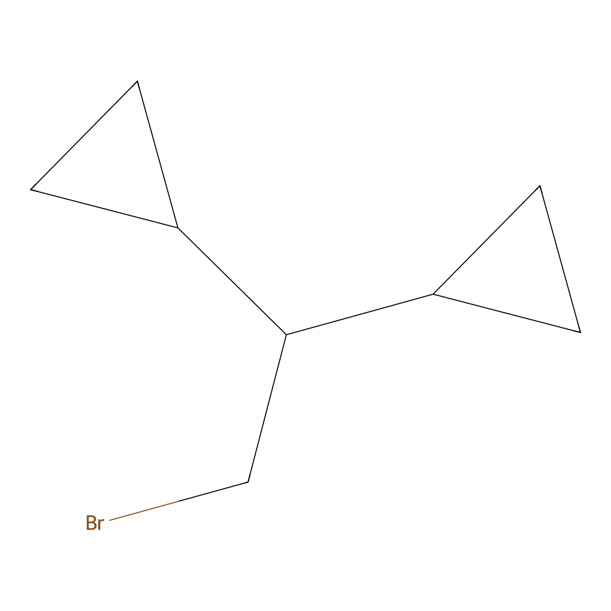 (2-Bromo-1-cyclopropylethyl)cyclopropane molecular structure, CAS 1856156-98-3