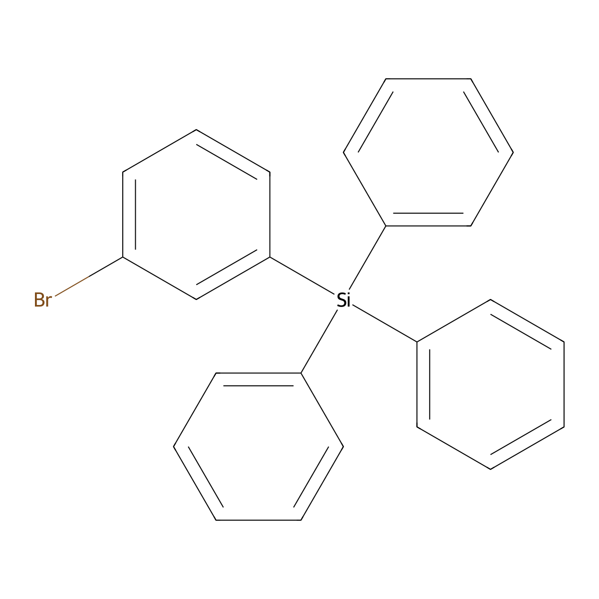 (3-Bromophenyl)triphenylsilane molecular structure, CAS 185626-73-7