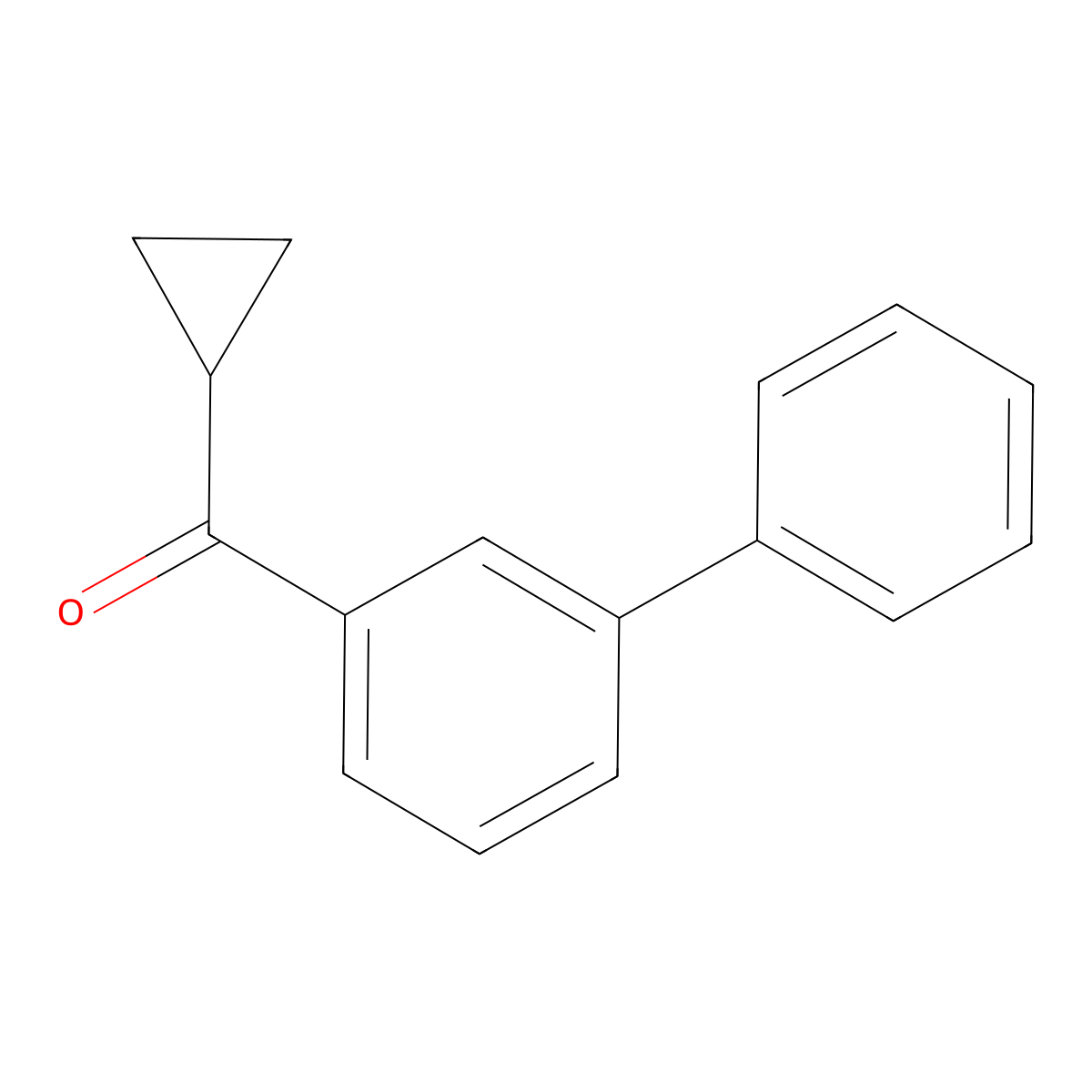 [1,1'-Biphenyl]-3-ylcyclopropylmethanone molecular structure, CAS 185626-74-8