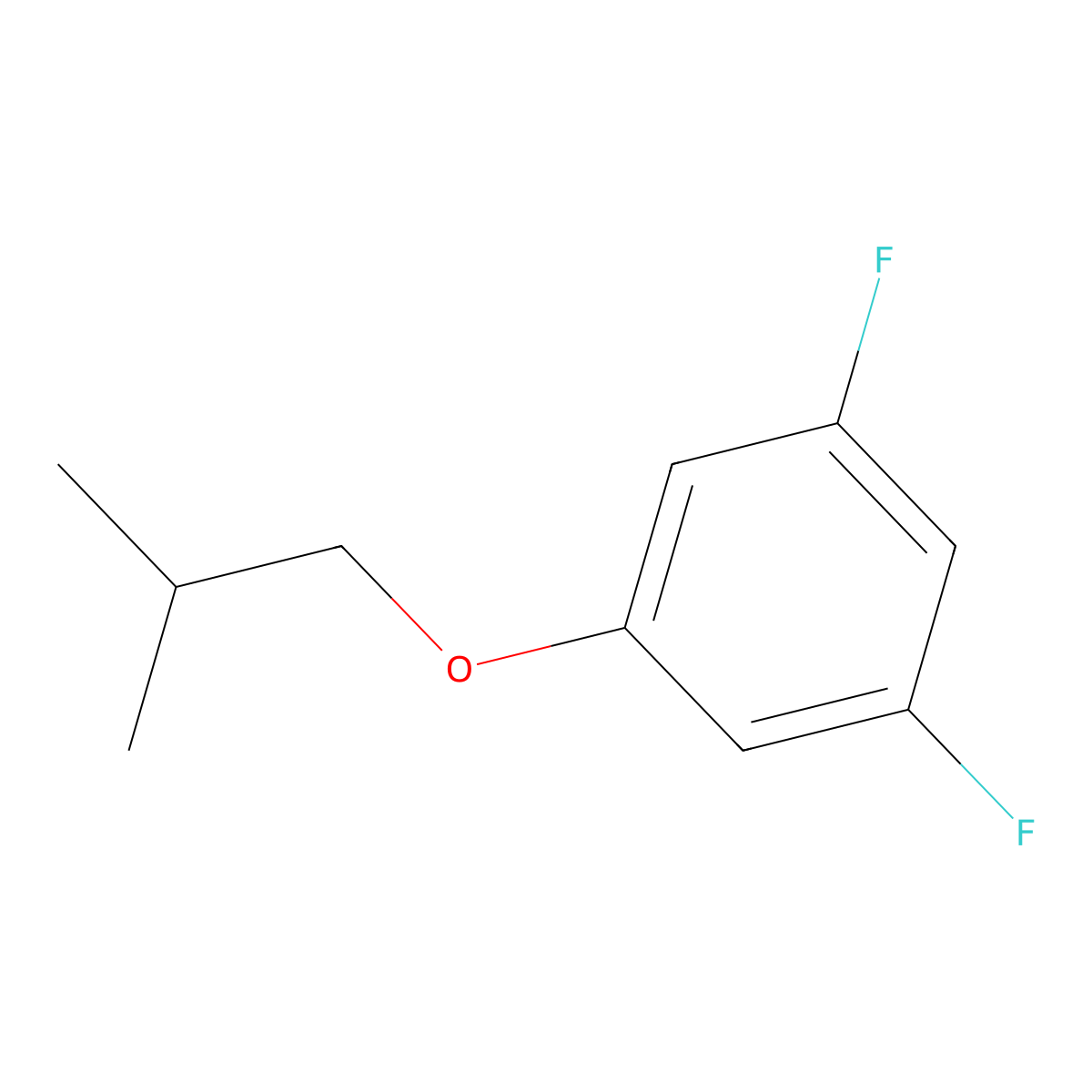 1,3-Difluoro-5-isobutoxybenZene molecular structure, CAS 1856269-75-4
