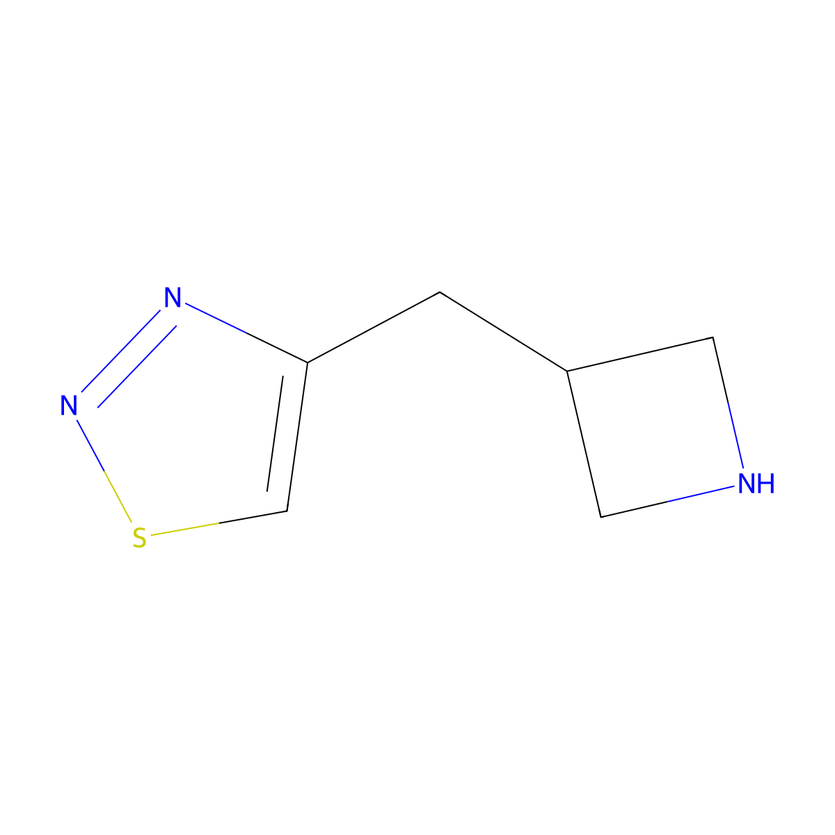 4-[(Azetidin-3-yl)methyl]-1,2,3-thiadiazole molecular structure, CAS 1856321-55-5