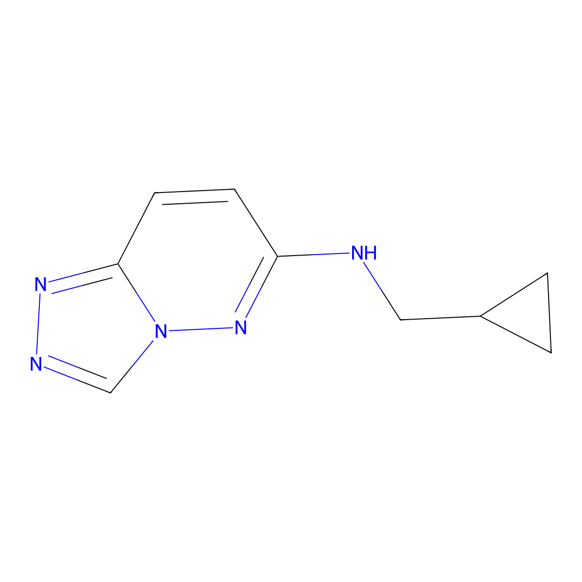 N-(cyclopropylmethyl)-[1,2,4]triazolo[4,3-b]pyridazin-6-amine molecular structure, CAS 1856452-00-0