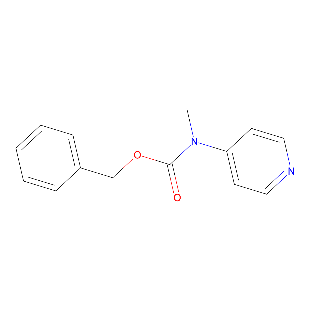 benzyl N-methyl-N-(pyridin-4-yl)carbamate molecular structure, CAS 1856460-98-4