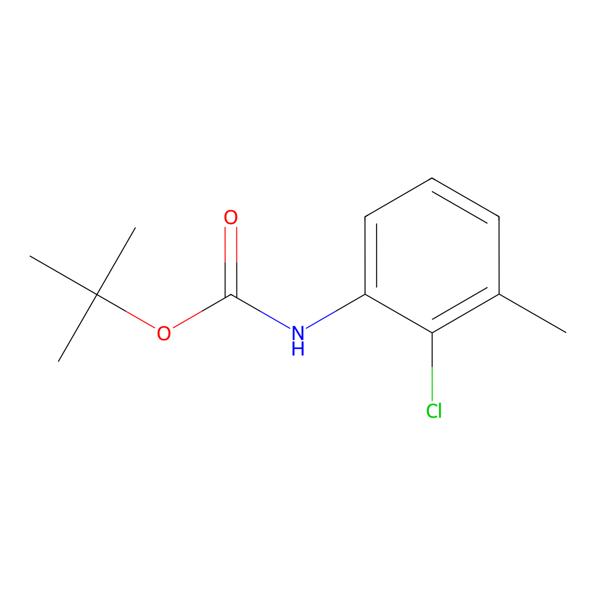 tert-Butyl (2-chloro-3-methylphenyl)carbamate molecular structure, CAS 1856519-28-2