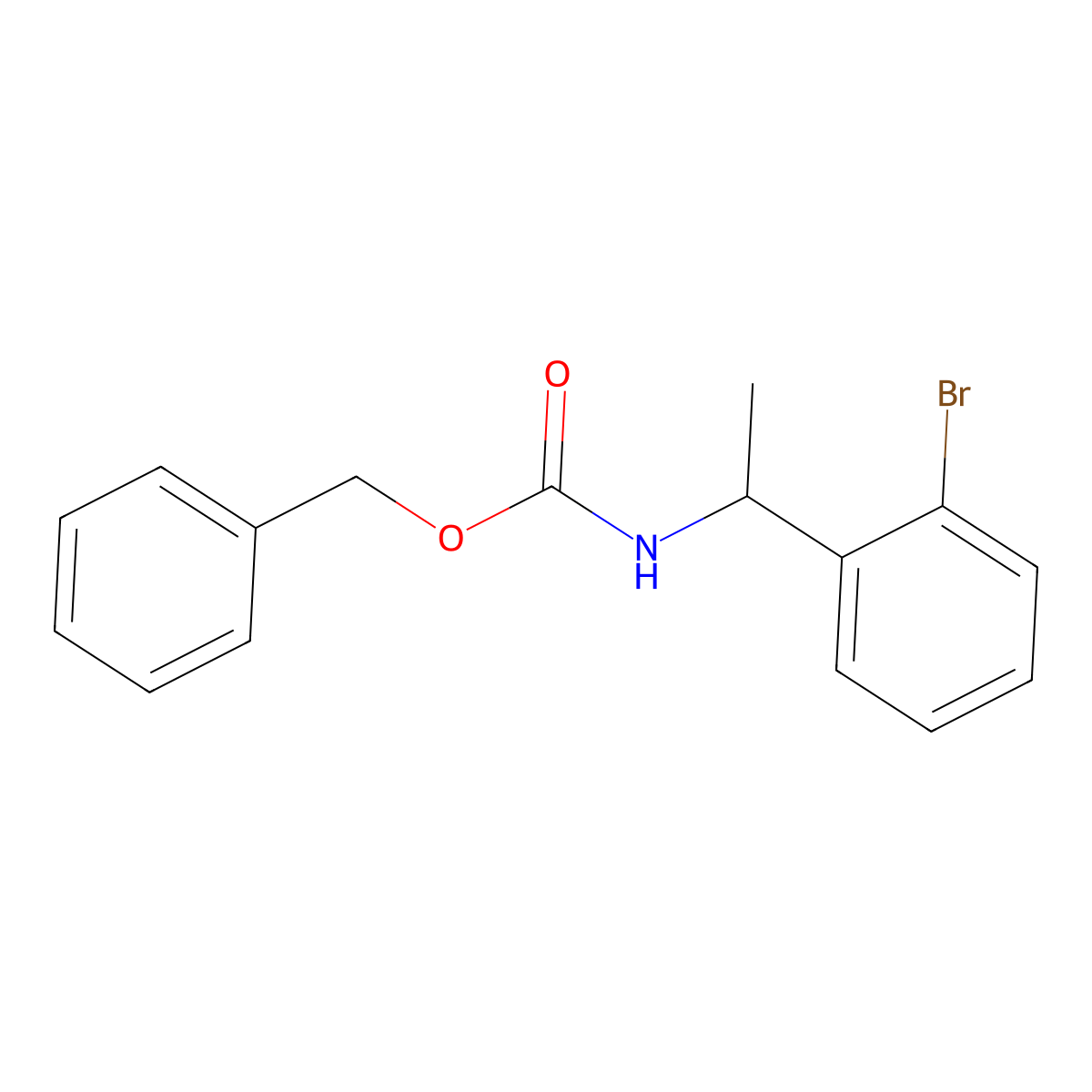 benzyl N-[1-(2-bromophenyl)ethyl]carbamate molecular structure, CAS 1856590-69-6
