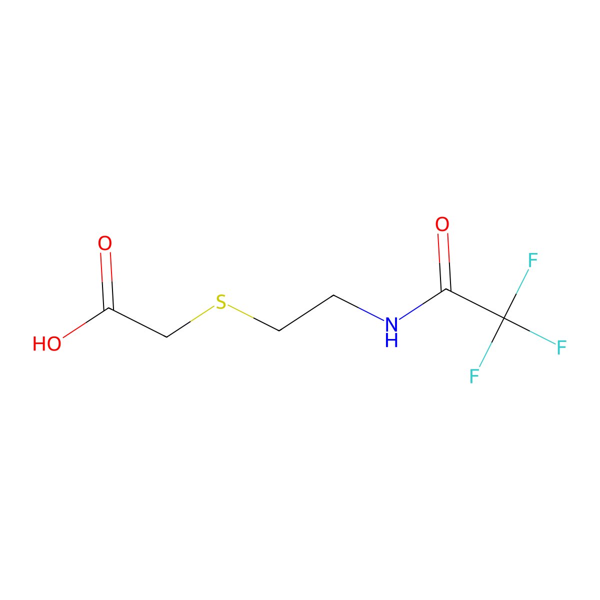 2-{[2-(Trifluoroacetamido)ethyl]sulfanyl}acetic acid molecular structure, CAS 1856664-19-1