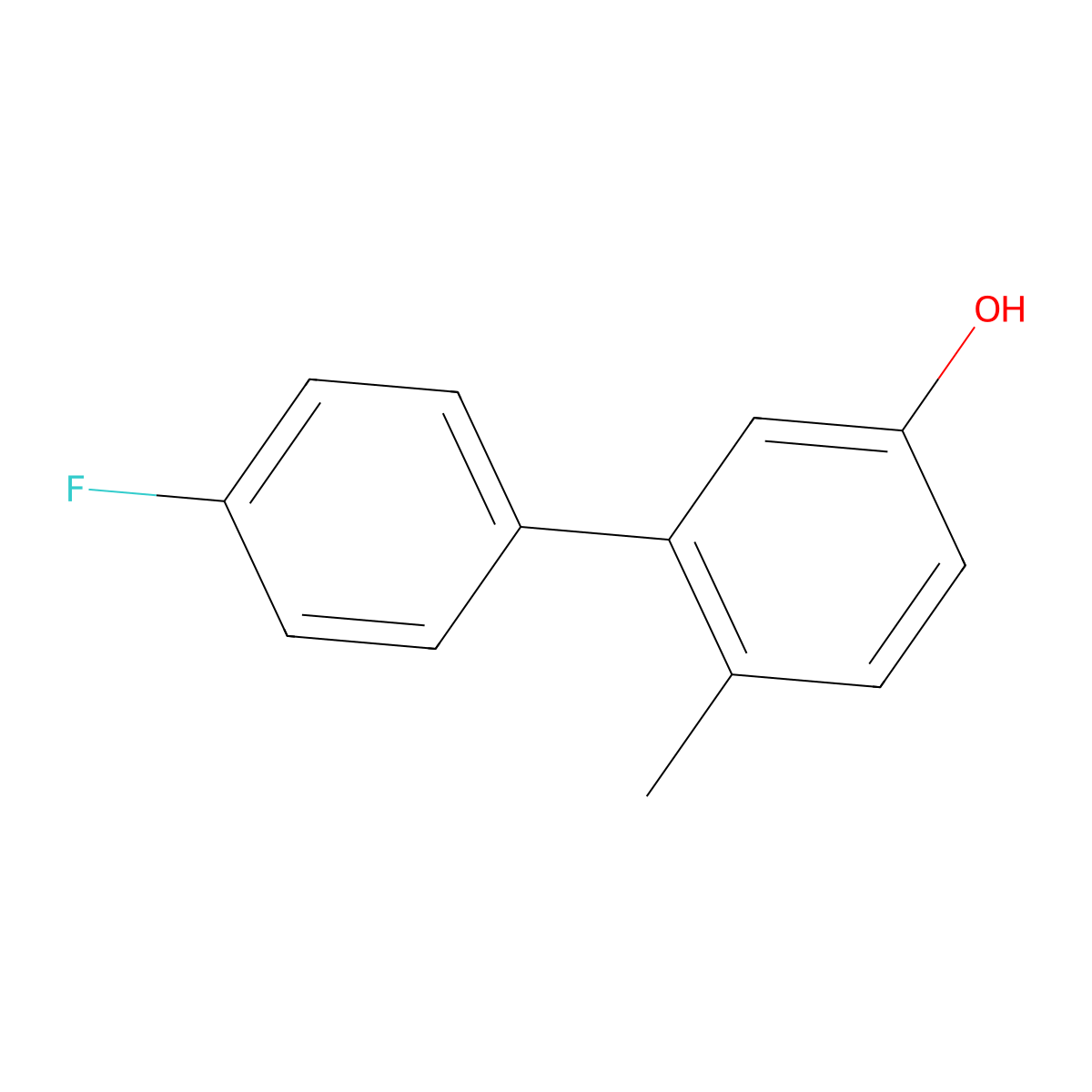 4'-Fluoro-6-methyl-[1,1'-biphenyl]-3-ol molecular structure, CAS 1856797-23-3