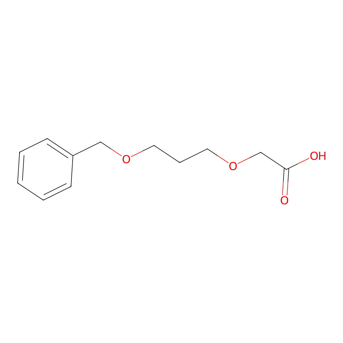 2-(3-(Benzyloxy)propoxy)acetic acid molecular structure, CAS 1856806-29-5