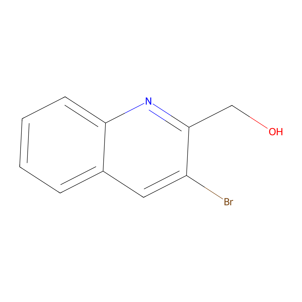 (3-Bromoquinolin-2-yl)methanol molecular structure, CAS 1856882-12-6