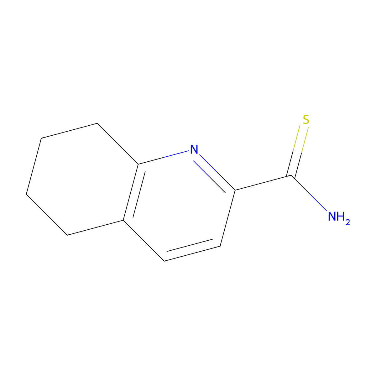5,6,7,8-Tetrahydroquinoline-2-carbothioamide molecular structure, CAS 1856882-73-9