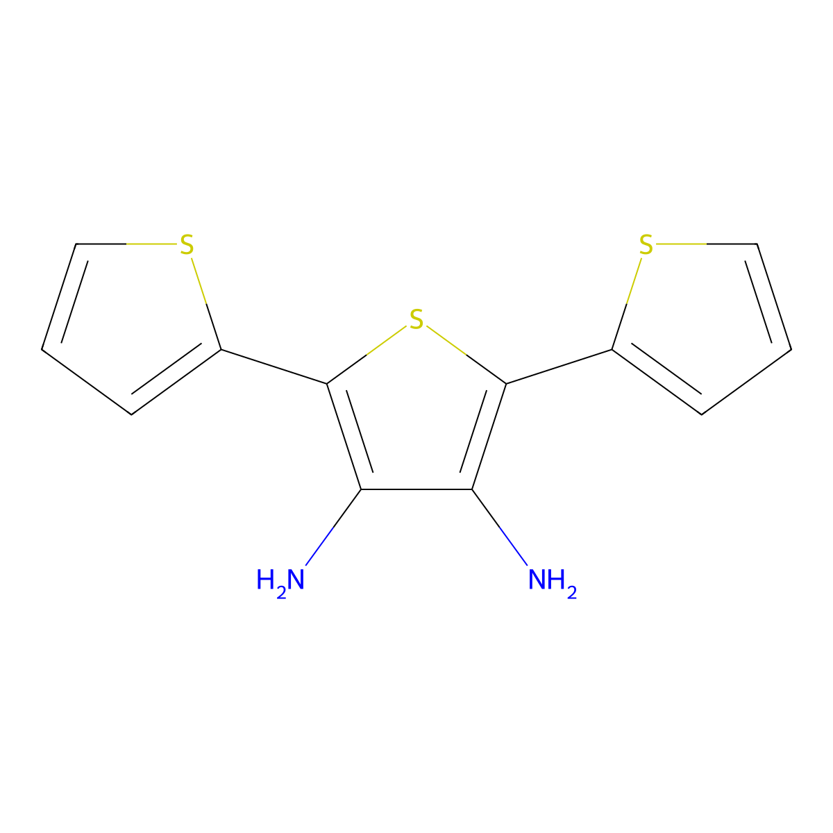 [2,2':5',2''-Terthiophene]-3',4'-diamine molecular structure, CAS 185691-91-2