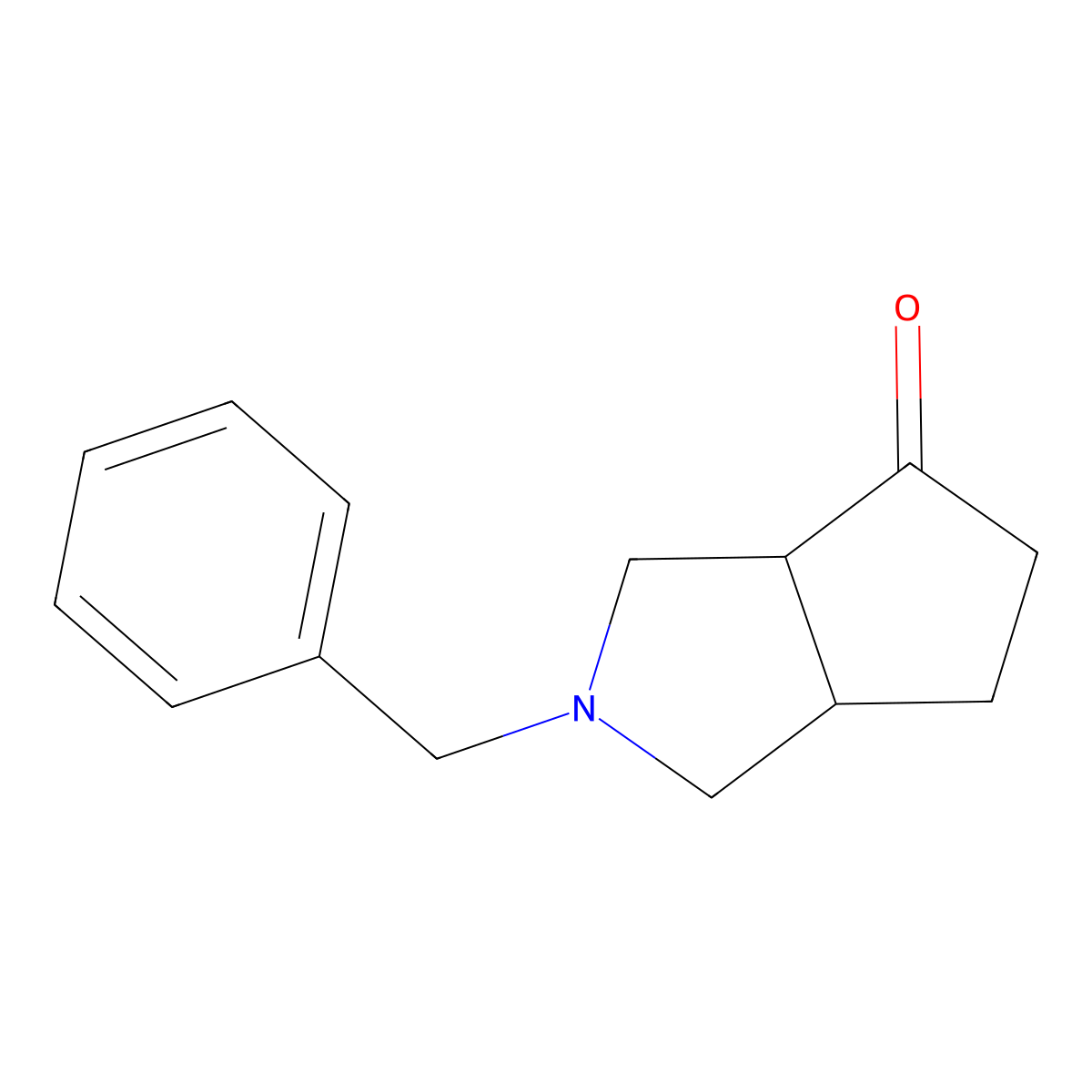 2-Benzylhexahydrocyclopenta[c]pyrrol-4(1H)-one molecular structure, CAS 185692-51-7