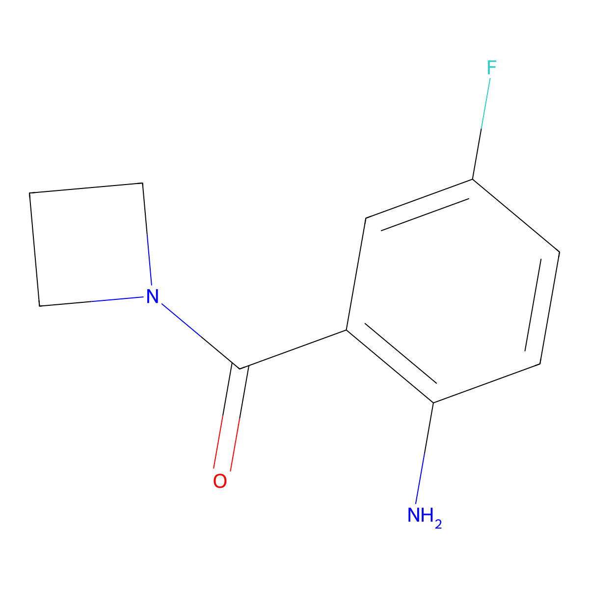 2-(Azetidine-1-carbonyl)-4-fluoroaniline molecular structure, CAS 1856947-31-3