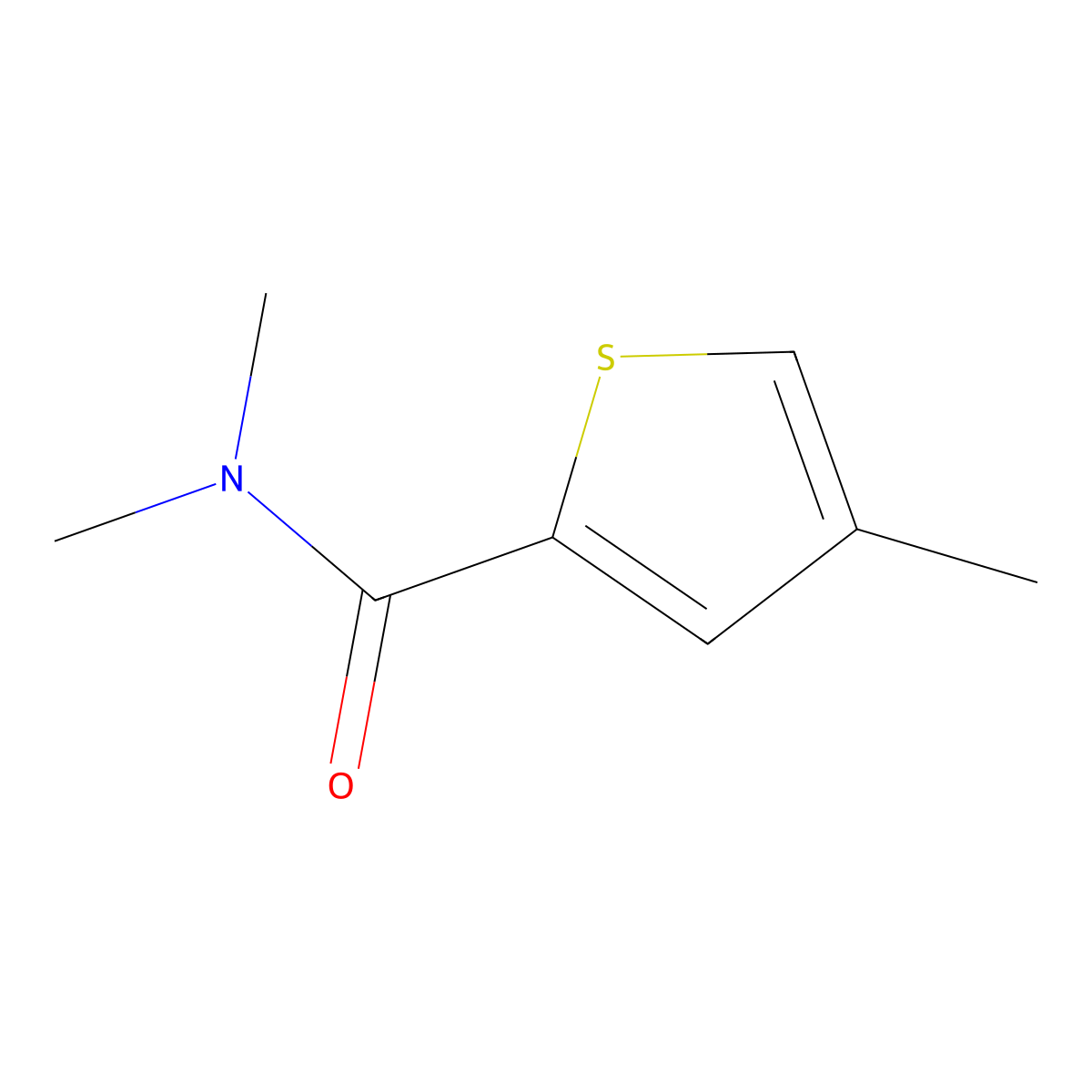 N,N,4-trimethylthiophene-2-carboxamide molecular structure, CAS 1856950-66-7