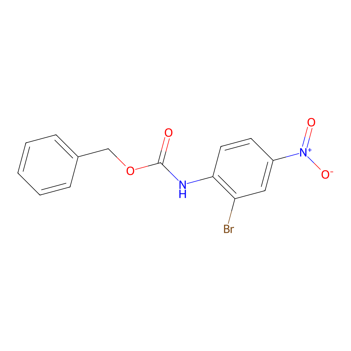 benzyl N-(2-bromo-4-nitrophenyl)carbamate molecular structure, CAS 1856959-27-7
