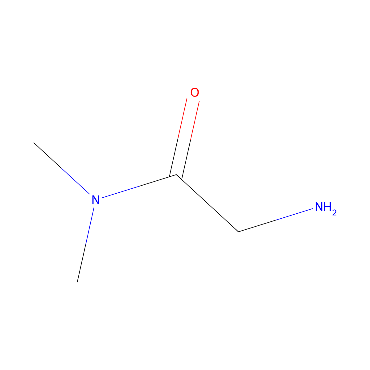 2-amino-N,N-dimethylacetamide molecular structure, CAS 1857-19-8