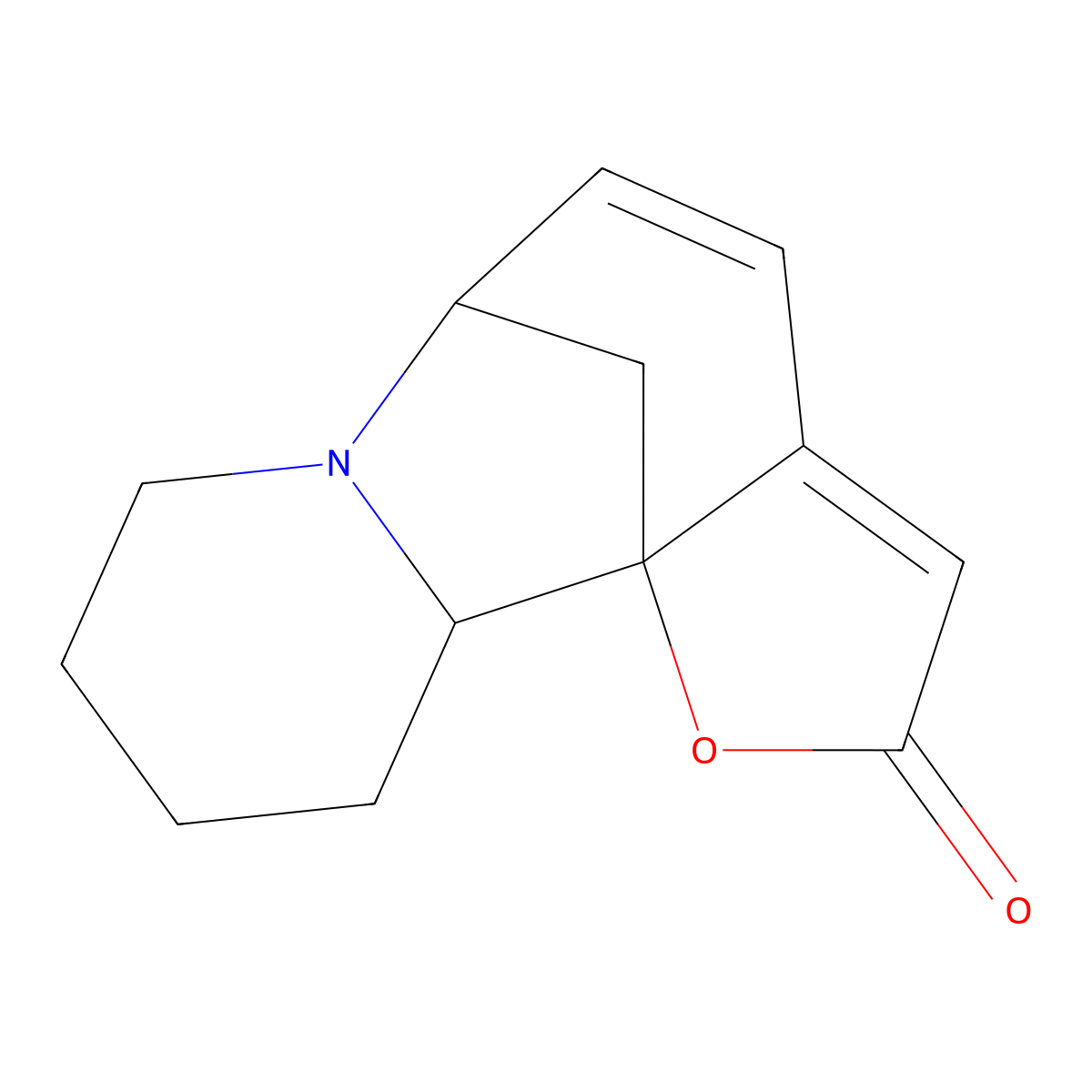 Viroallosecurinine molecular structure, CAS 1857-30-3