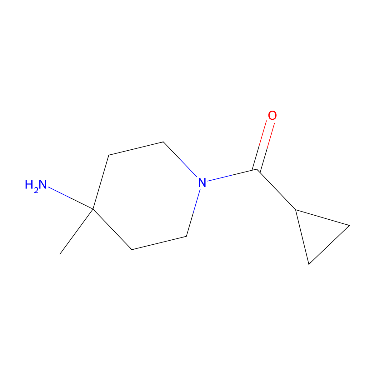 (4-Amino-4-methyl-piperidin-1-yl)-cyclopropyl-methanone molecular structure, CAS 1857014-04-0