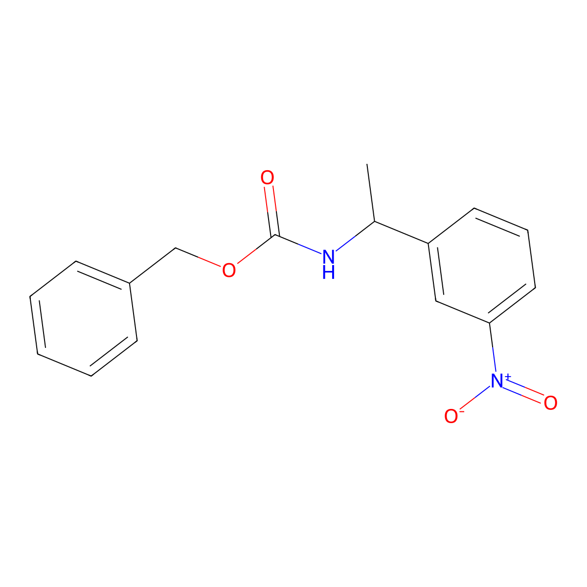 benzyl N-[1-(3-nitrophenyl)ethyl]carbamate molecular structure, CAS 1857088-74-4