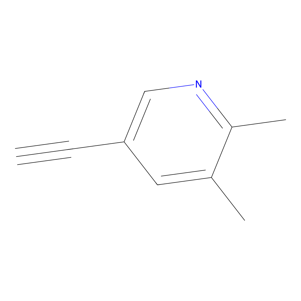 5-Ethynyl-2,3-dimethylpyridine molecular structure, CAS 1857155-64-6