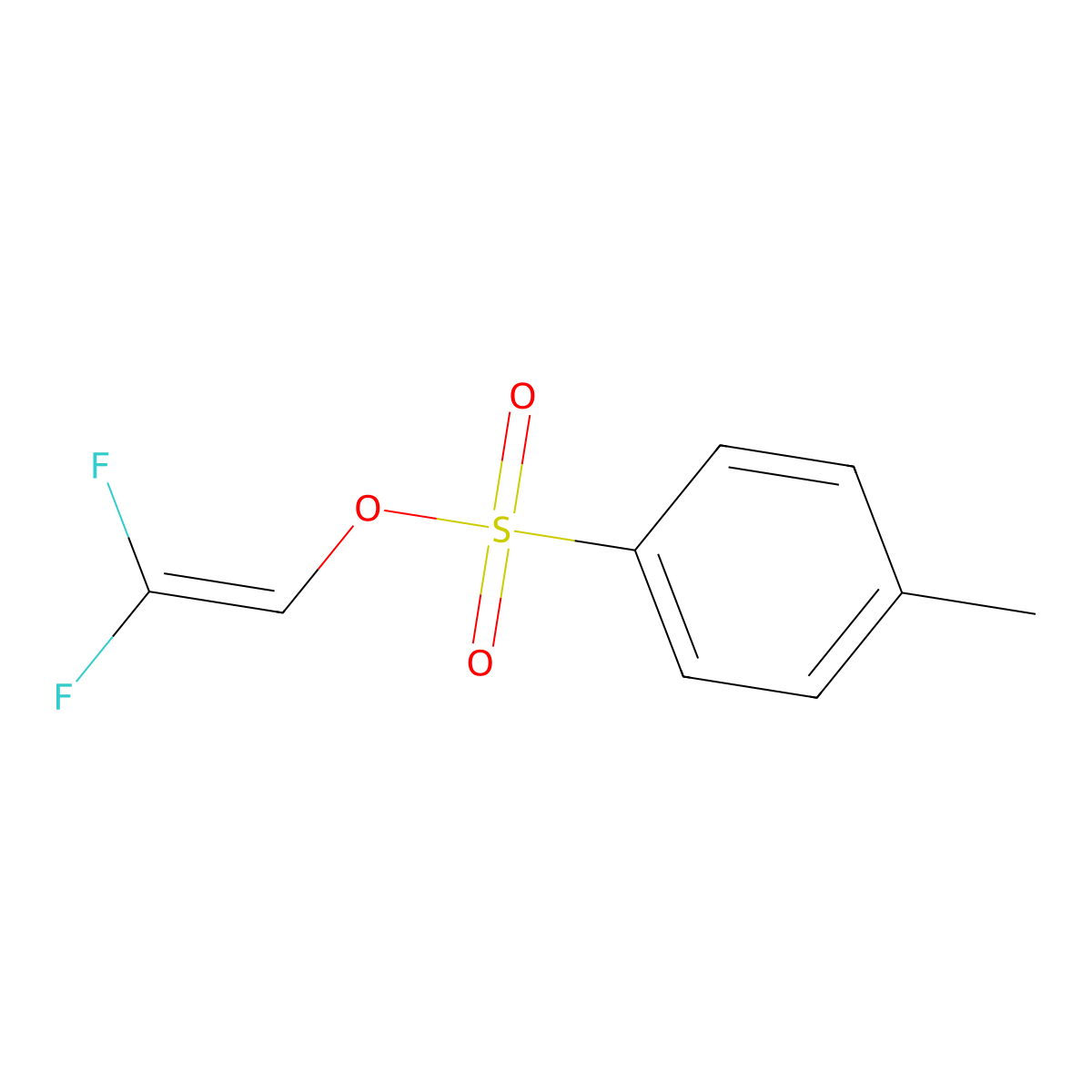 2,2-Difluoroethenyl 4-methylbenzene-1-sulfonate molecular structure, CAS 185739-14-4