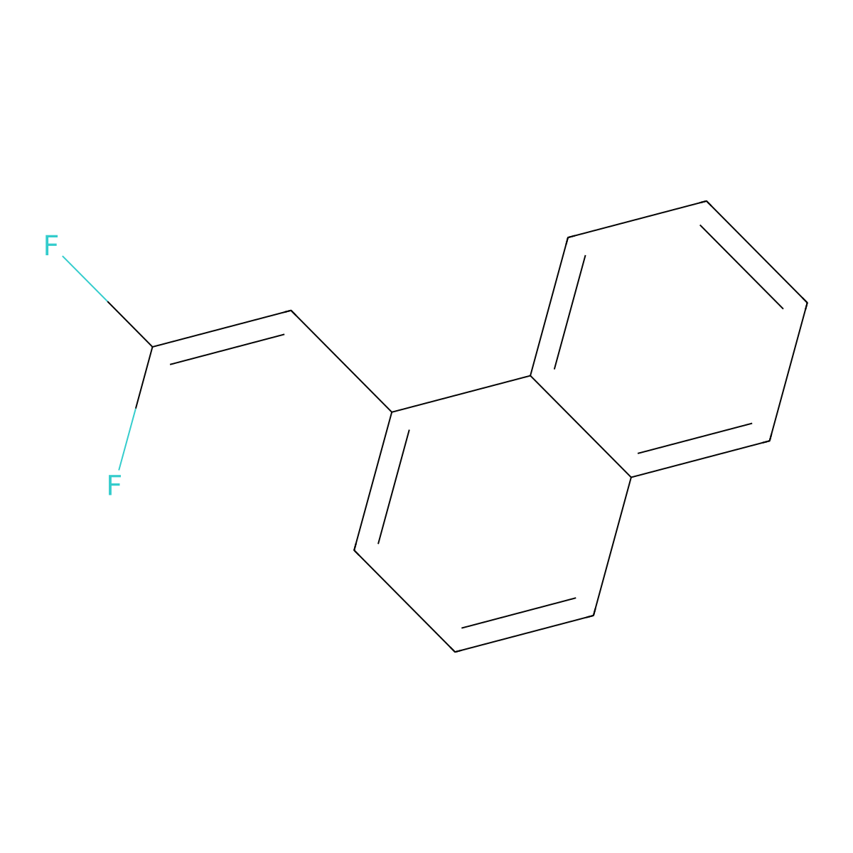 1-(2,2-Difluorovinyl)naphthalene molecular structure, CAS 185739-16-6