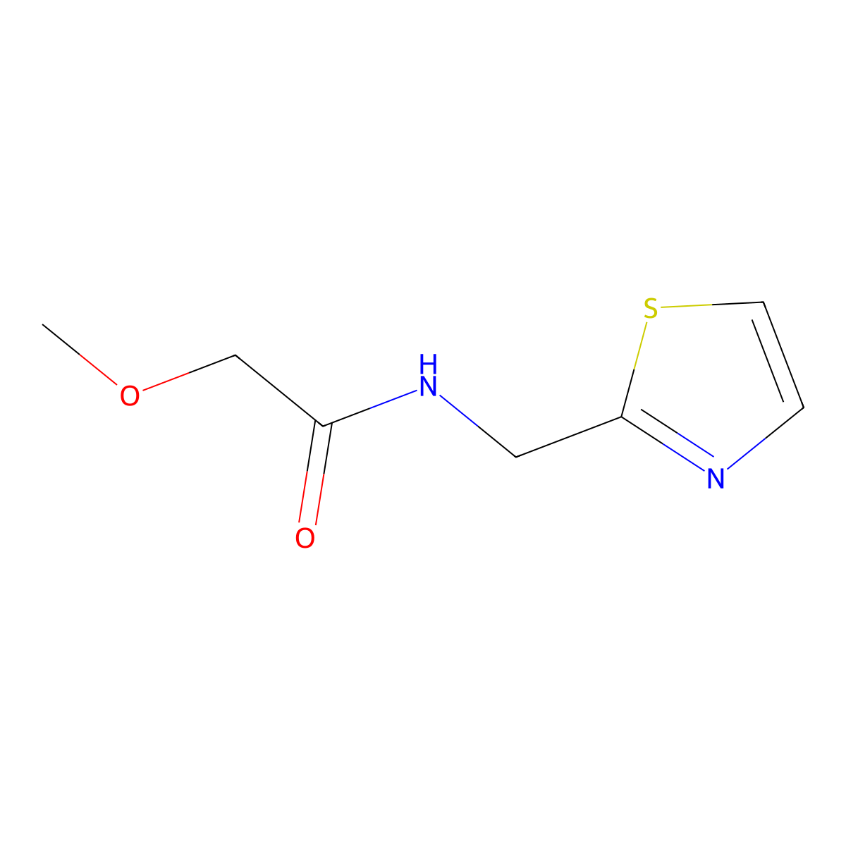 2-(Methoxyacetylamino)methylthiazole molecular structure, CAS 185747-20-0