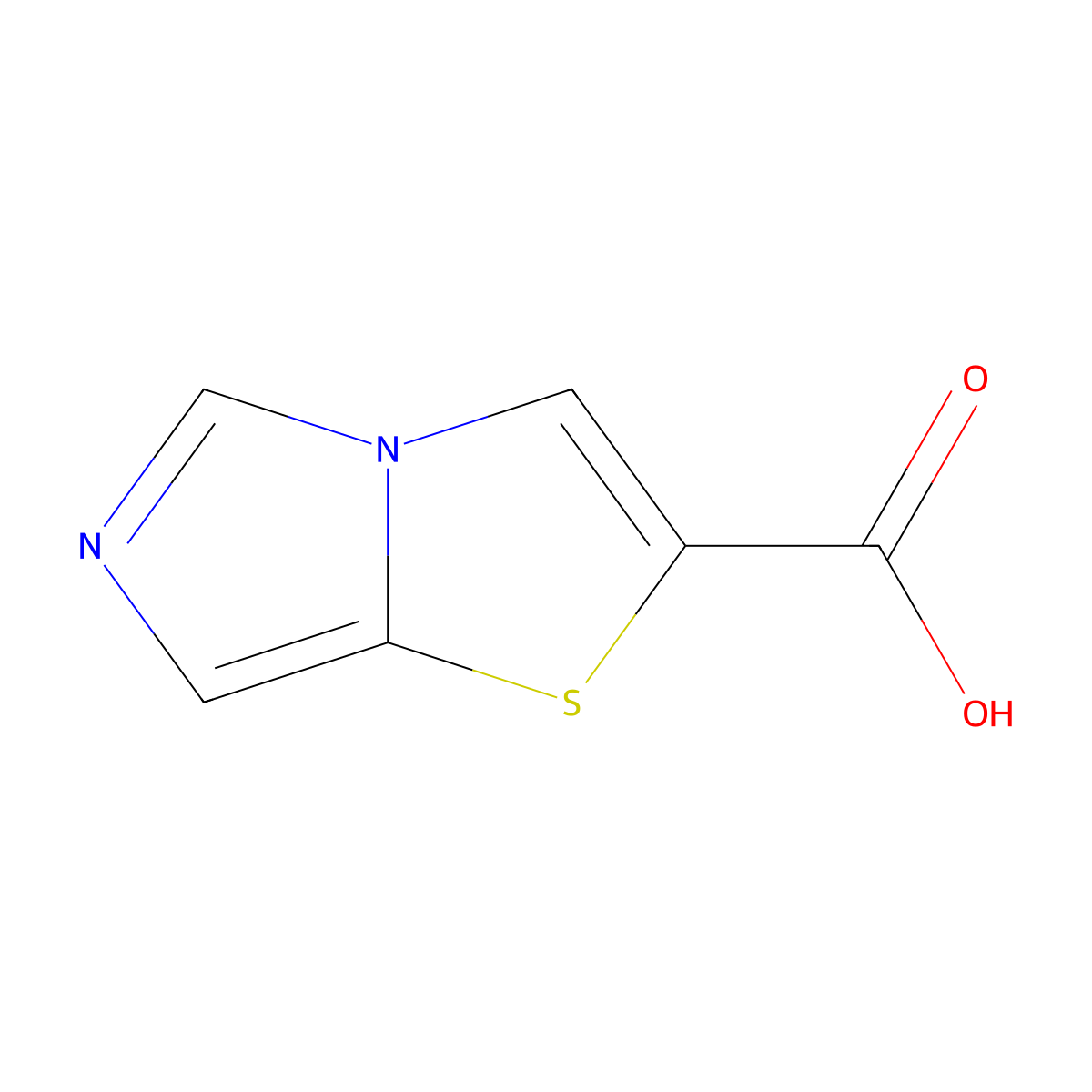 Imidazo[4,3-b][1,3]thiazole-2-carboxylic acid molecular structure, CAS 185747-42-6