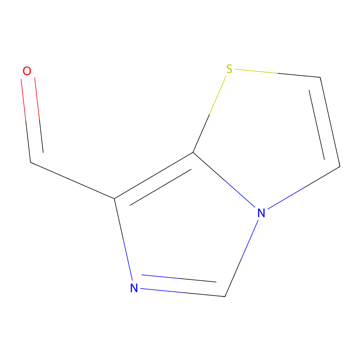 Imidazo(4,3-b)(1,3)thiazole-7-carbaldehyde molecular structure, CAS 185747-98-2