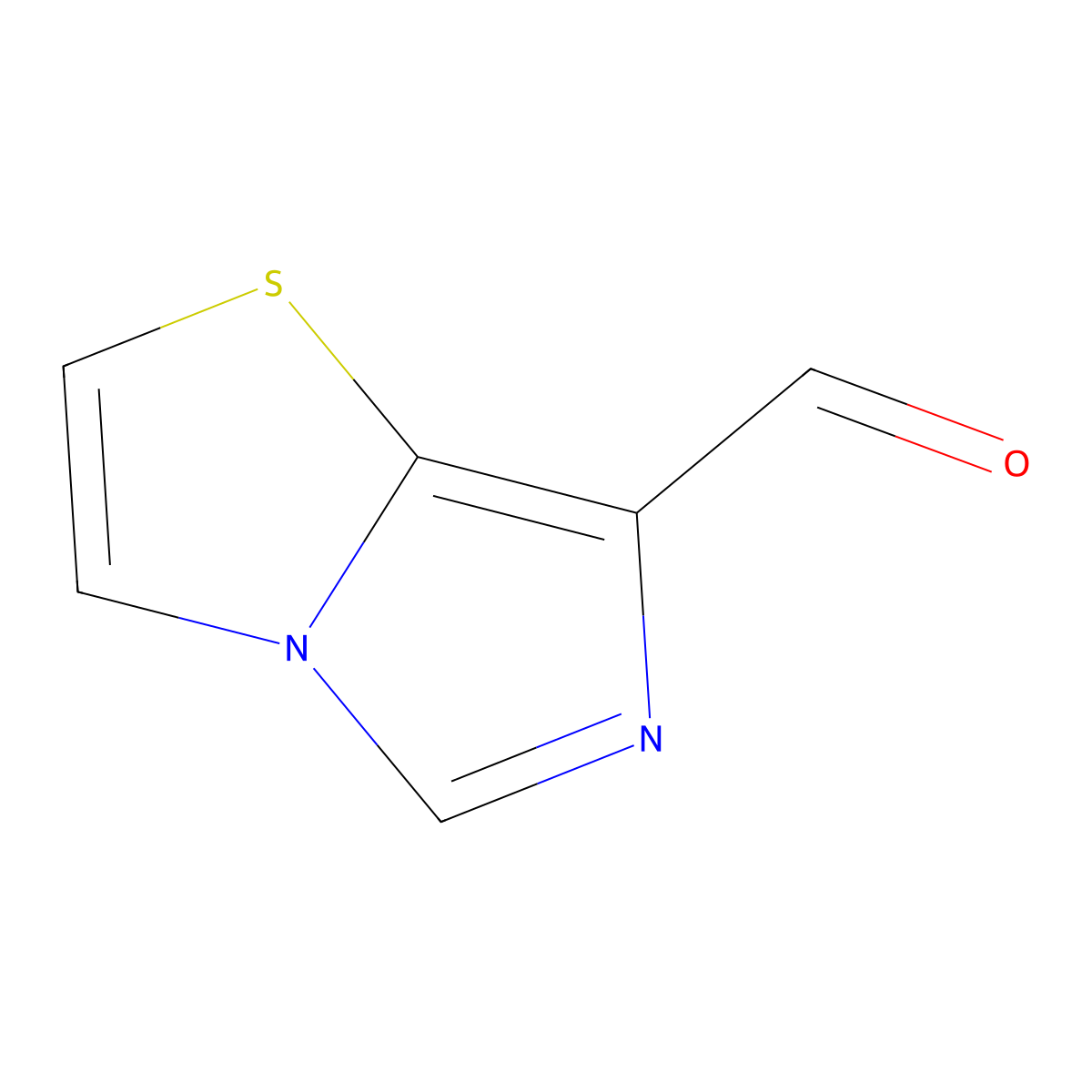 Imidazo(4,3-b)(1,3)thiazole-7-carbaldehyde molecular structure, CAS 185747-98-2