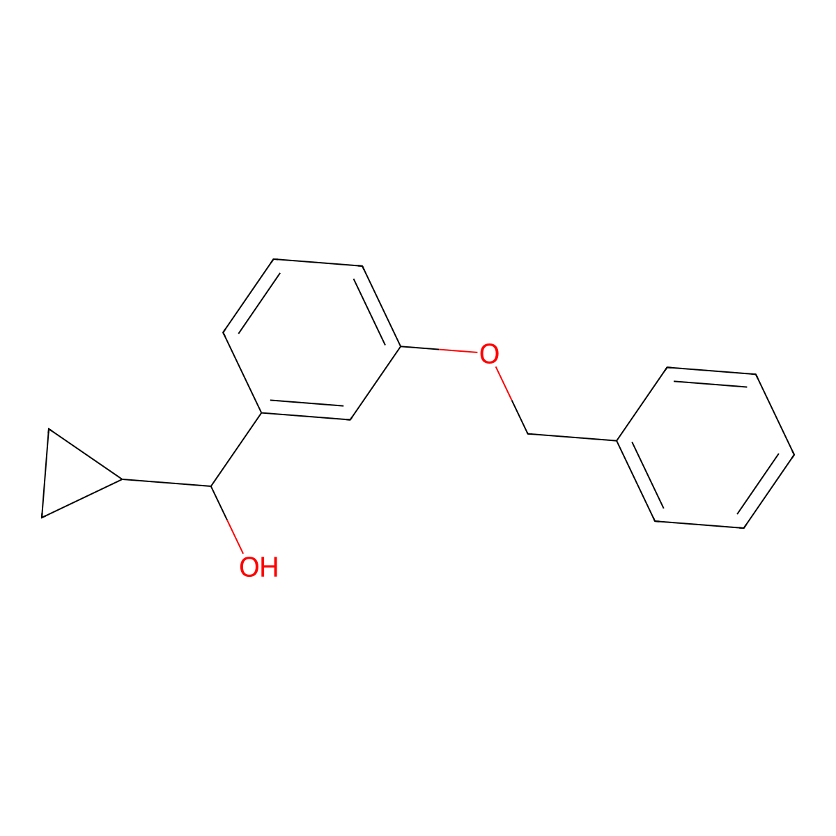 alpha-Cyclopropyl-3-(phenylmethoxy)benZenemethanol molecular structure, CAS 1857764-23-8