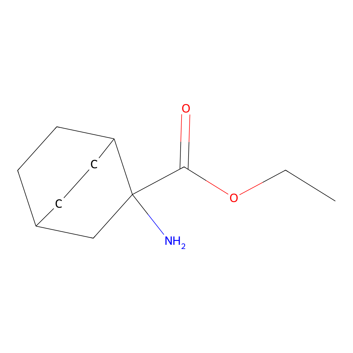 Ethyl 2-aminobicyclo[2.2.2]octane-2-carboxylate molecular structure, CAS 1857824-11-3