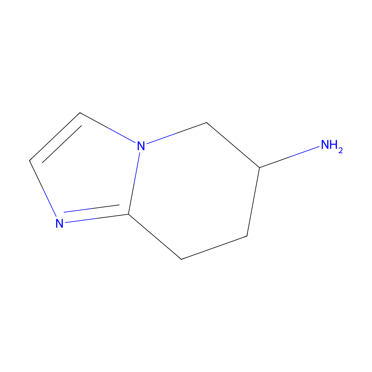 5H,6H,7H,8H-imidazo[1,2-a]pyridin-6-amine molecular structure, CAS 185796-58-1