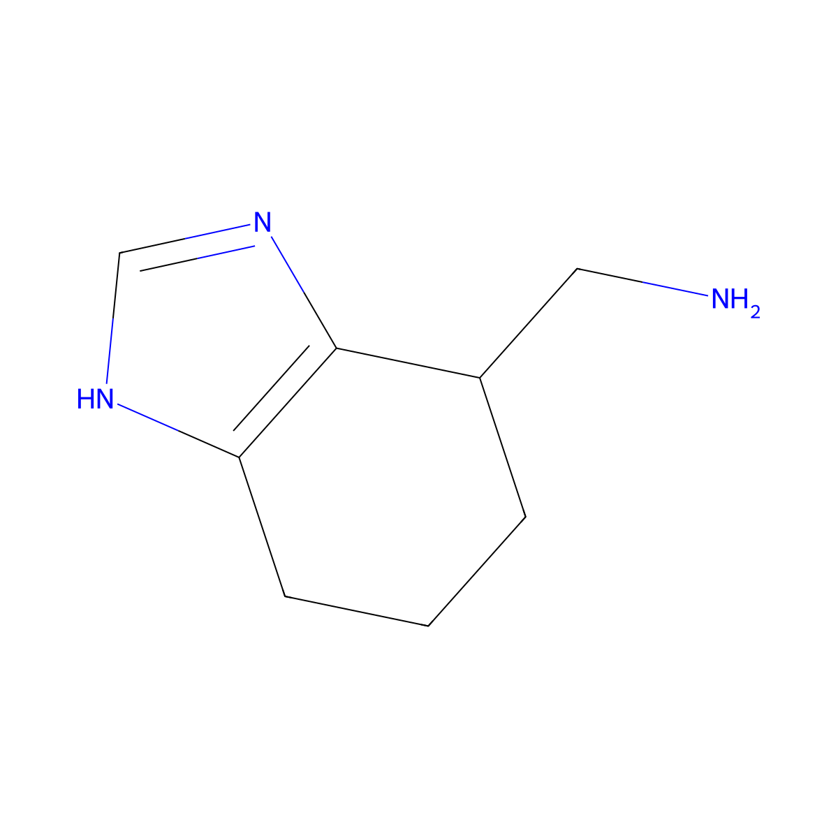 4,5,6,7-Tetrahydro-1h-benzimidazole-7-methanamine molecular structure, CAS 185796-67-2