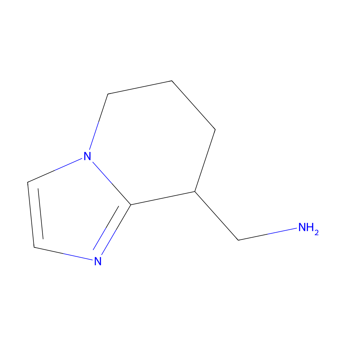 1-{5H,6H,7H,8H-imidazo[1,2-a]pyridin-8-yl}methanamine molecular structure, CAS 185796-74-1