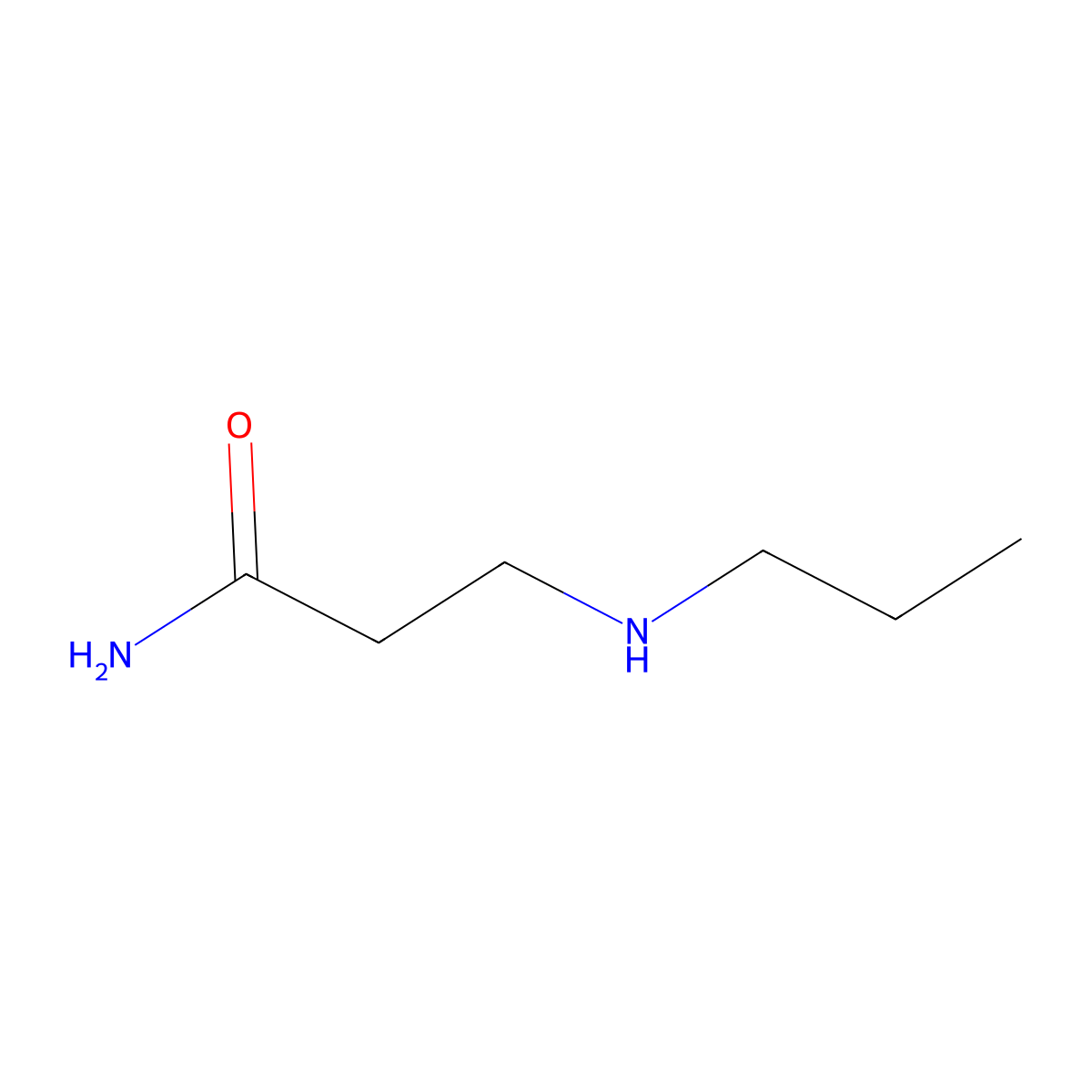 3-(Propylamino)propanamide molecular structure, CAS 185798-42-9