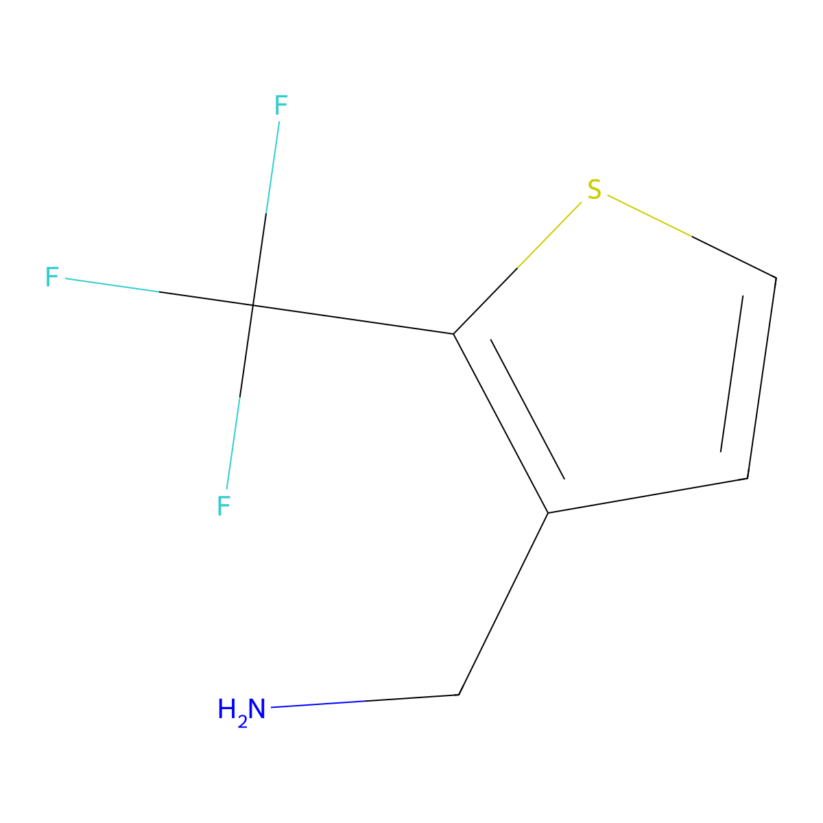 [2-(Trifluoromethyl)thiophen-3-yl]methanamine molecular structure, CAS 1857999-89-3