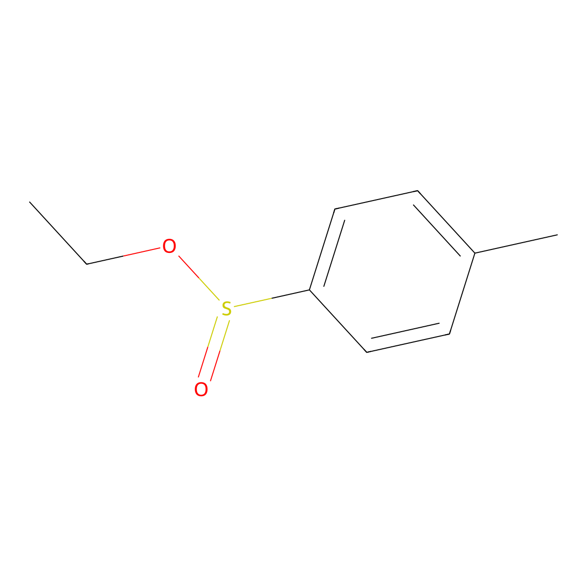 Ethyl 4-methylbenzenesulfinate molecular structure, CAS 1858-86-2
