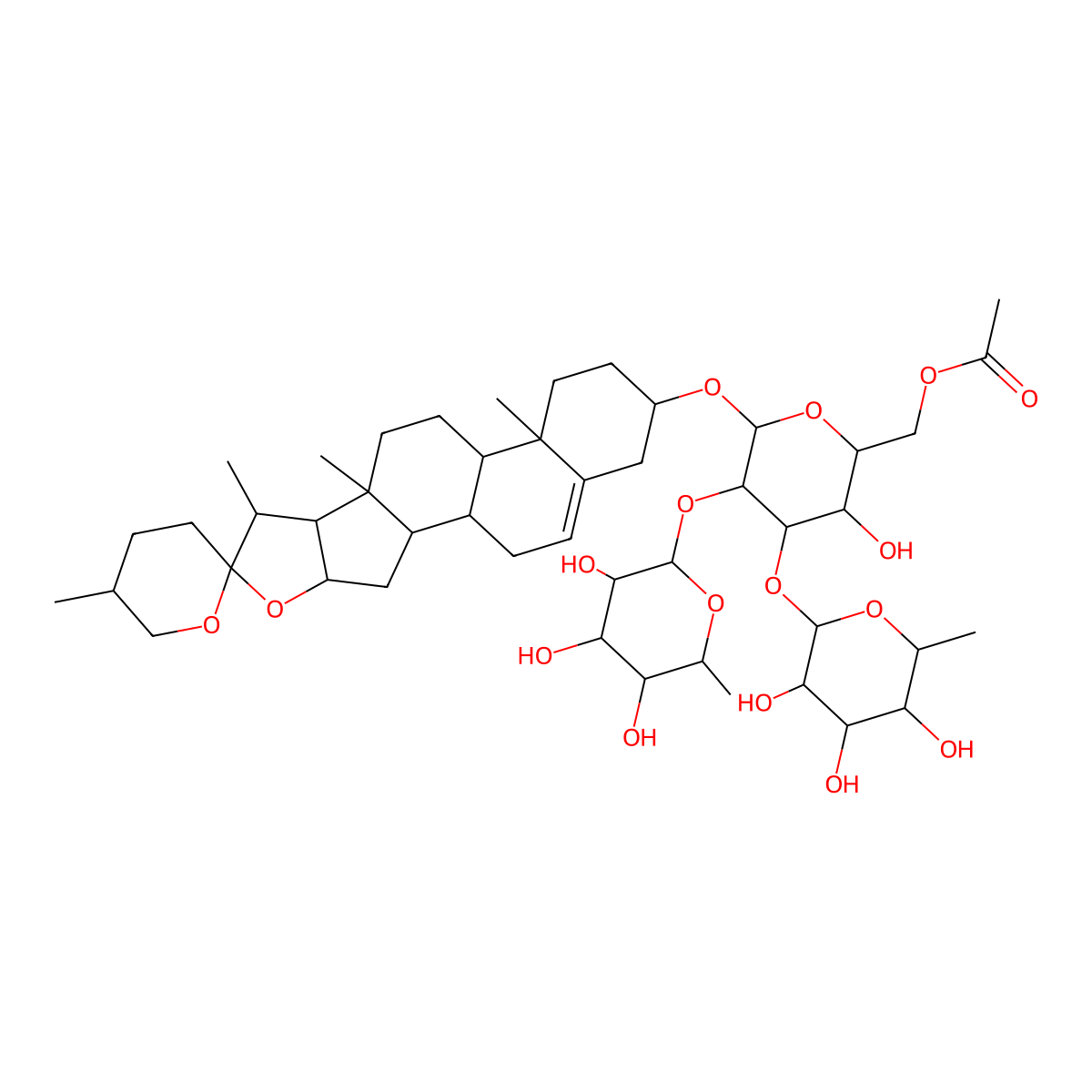Taccaoside E molecular structure, CAS 1858199-00-4