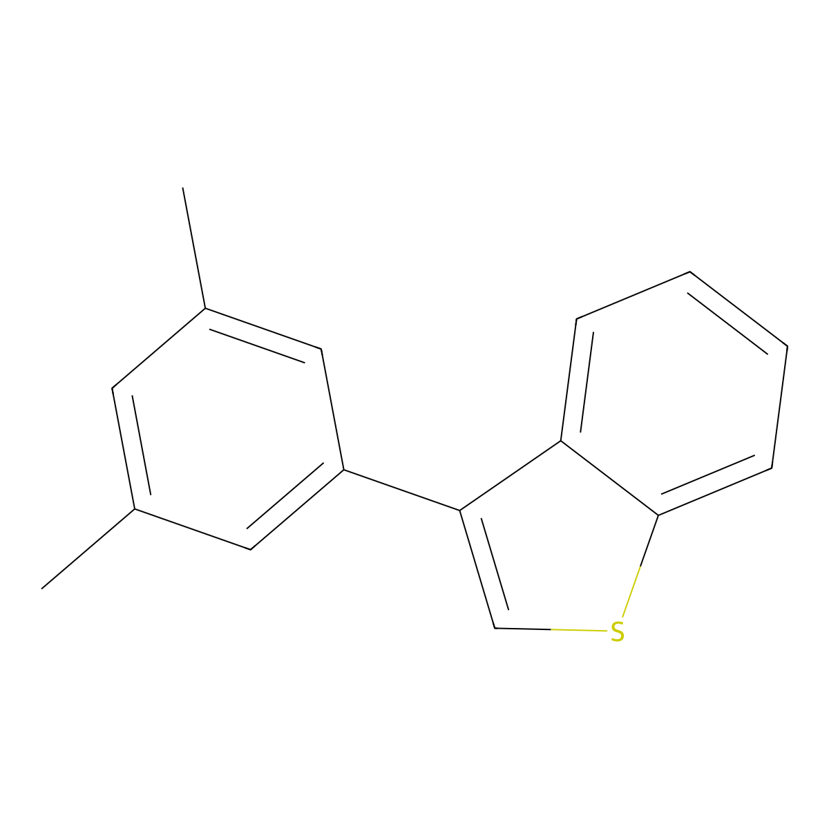 3-(3,5-Dimethylphenyl)benzo[b]thiophene molecular structure, CAS 1858202-50-2